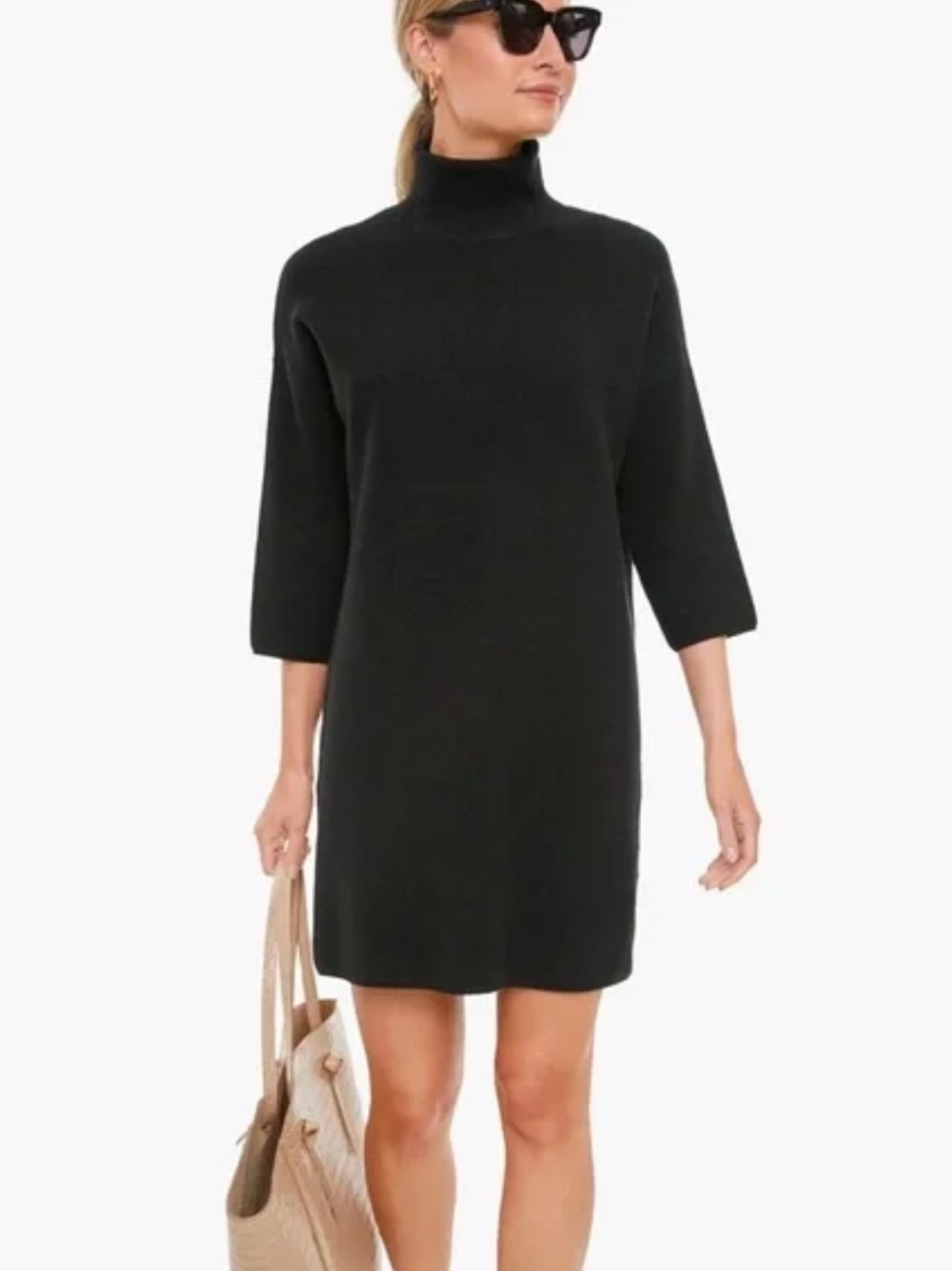 Tuckernuck Pomander Place Vivienne Sweater Dress Black Size S